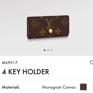 Louis Vuitton Monogram 4 Key Holder